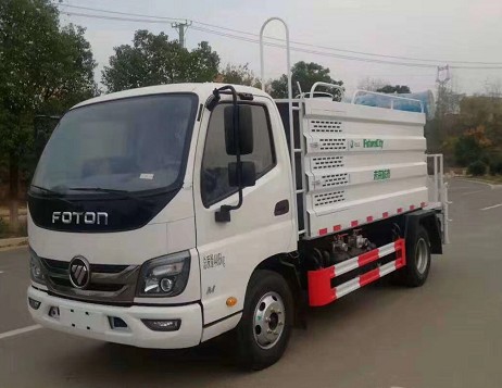 5方福田藍牌灑水車帶霧炮 5方福田藍牌灑水車帶霧炮