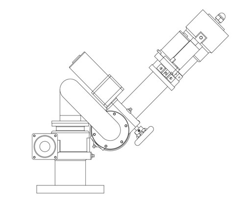 灑水車電動高壓電子水炮結構圖 灑水車電動高壓電子水炮結構圖