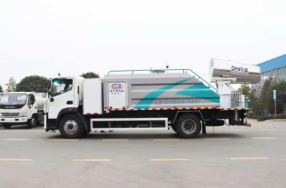 電動灑水車型號及參數_電動小型灑水車_10噸福田純電動抑塵車3