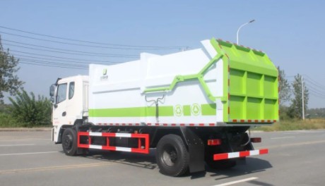 國六東風(fēng)錦程前頂加長型對接垃圾車 國六東風(fēng)錦程前頂加長型對接垃圾車