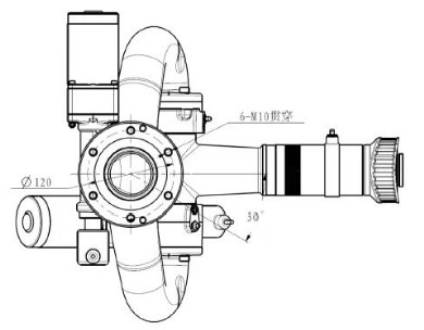 中聯(lián)重科灑水車電動(dòng)遙控水炮安裝尺寸圖 中聯(lián)重科灑水車電動(dòng)遙控水炮安裝尺寸圖